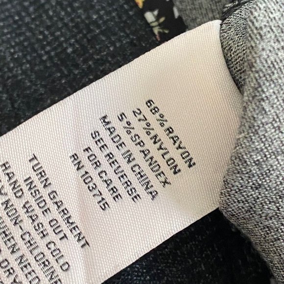 Nanette by Nanette Lepore Dark Gray Ponte Knit Career Pants Size XL Pull On - Picture 5 of 9